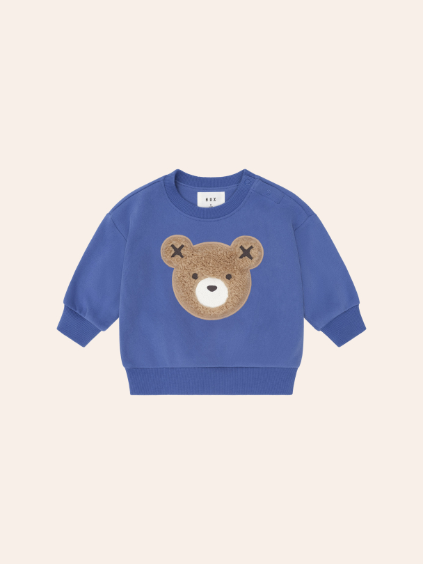 Furry Huxbear Sweatshirt - Cobalt - Image 1