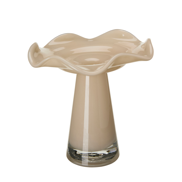 Barbro Vase Stor Beige - Image 1