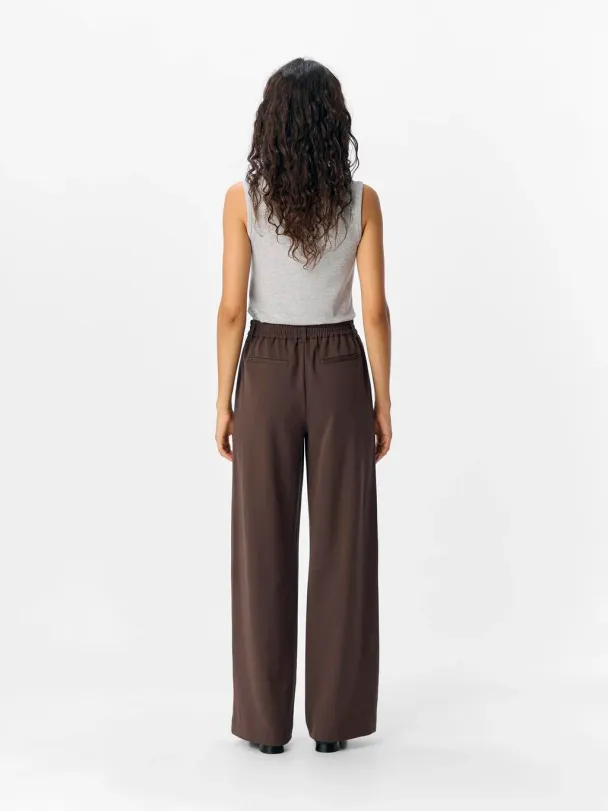 OBJLisa wide pant, brun - Image 2