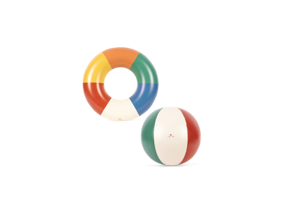 Sett badering og badeball, Multi - Konges Sl&oslash;jd