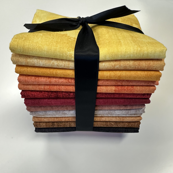 Dry Brush  stoffpakke Gul-brun