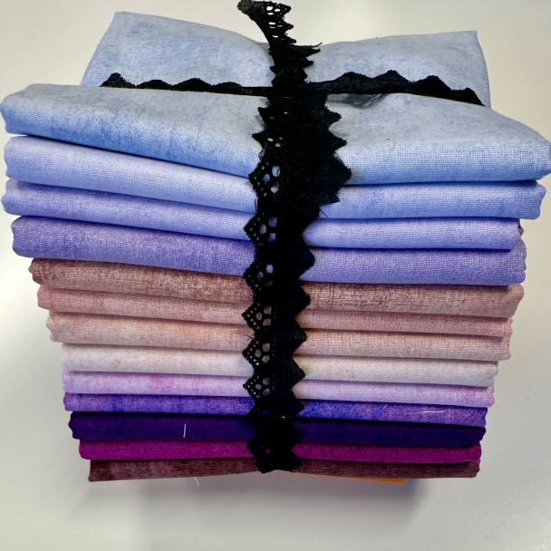 Dry Brush  stoffpakke Rosa- lilla