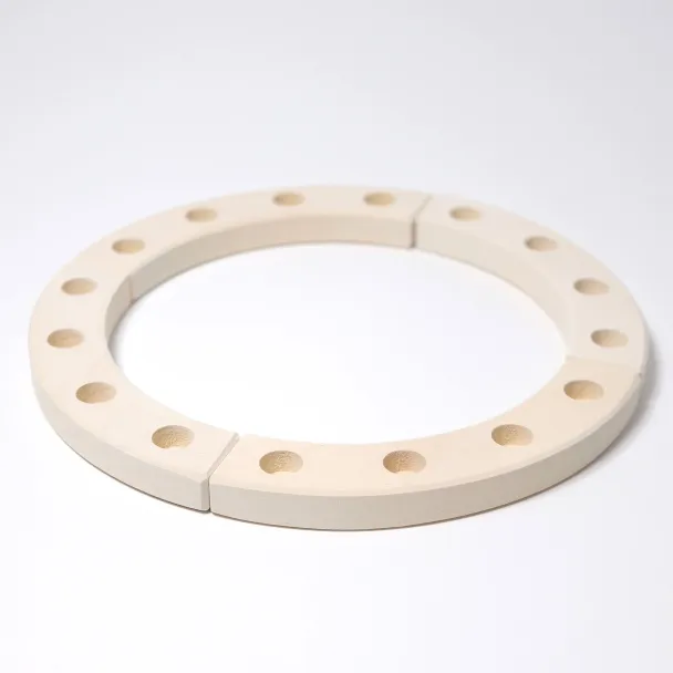 Bursdagsring stor - Hvit