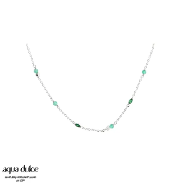 Halskjede - Green Garden (S&oslash;lv)