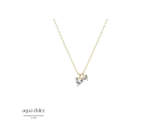 Halskjede - Vida Hearts (Forgylt)