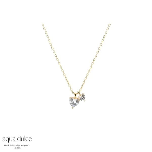 Halskjede - Vida Hearts (Forgylt)