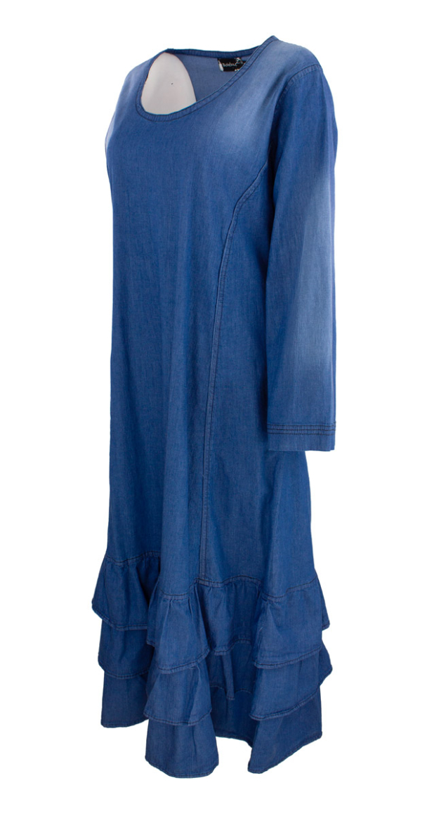 BOHÉME Kjole 3/4  Dongeri Lett B13223 - Image 3