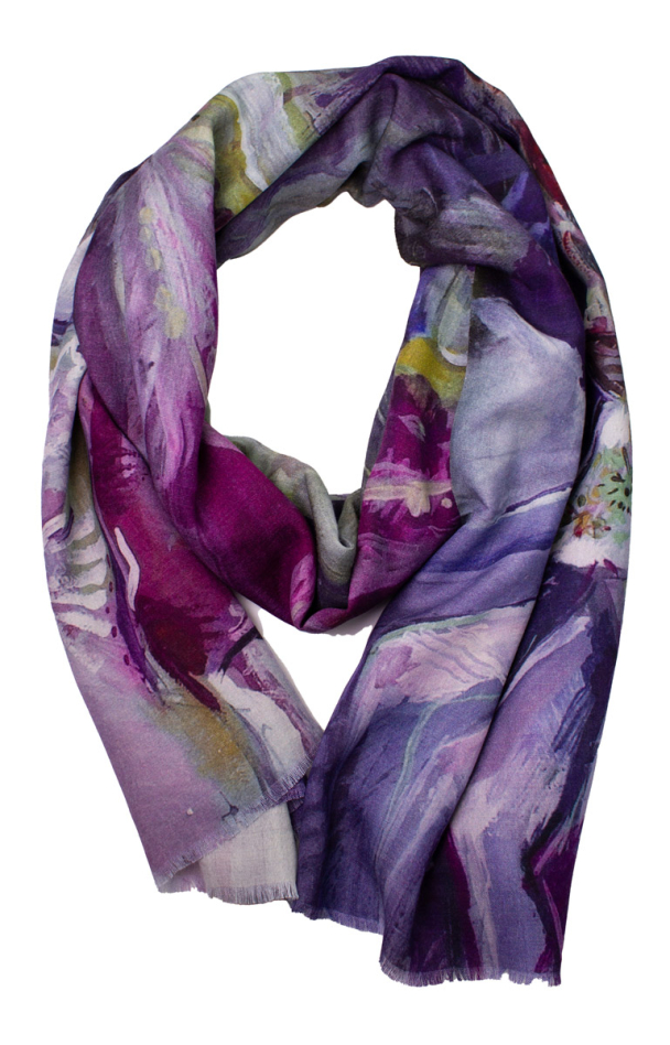 BOHÉME Skjerf Lilla Z10348 - Image 3