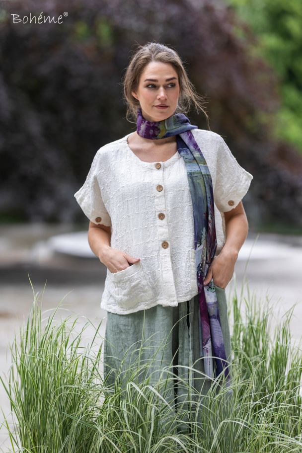 BOHÉME Skjerf Lilla Z10348 - Image 1