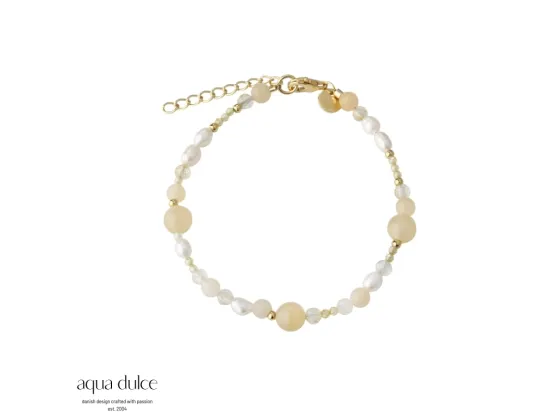 Armb&aring;nd - Moonlight Pearl (Forgylt)
