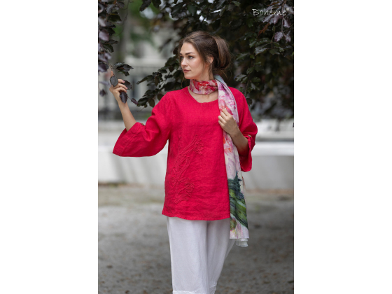 BOH&Eacute;ME Skjerf Blomster Z10345