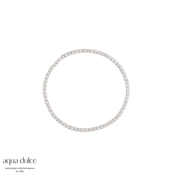 Armb&aring;nd - Tennis Flex 19 (S&oslash;lv)