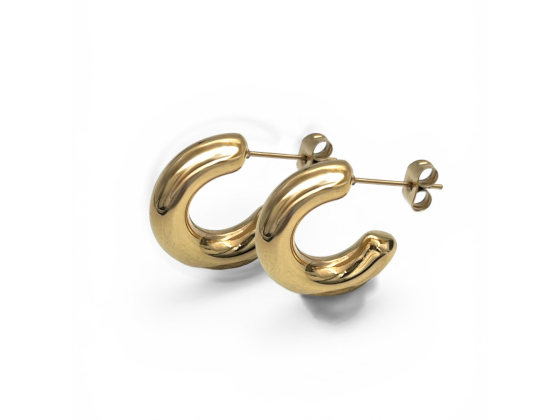 Ayla &oslash;reringer i forgylt st&aring;l, 5,5mm