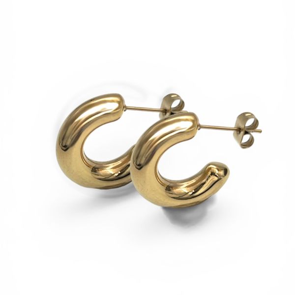 Ayla &oslash;reringer i forgylt st&aring;l, 5,5mm