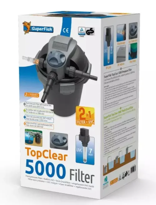Topclear 5000 filter med UV-C