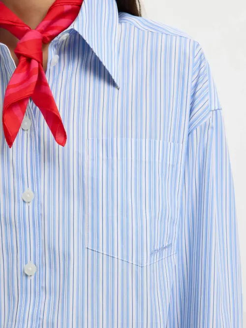 Hotel Amour Oversize Shirt Blue