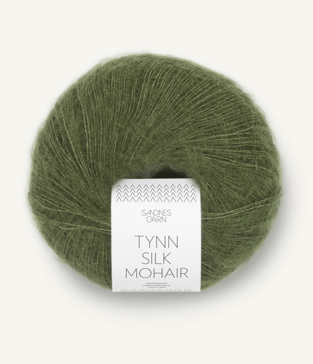 Tynn Silk Mohair olive green 9062
