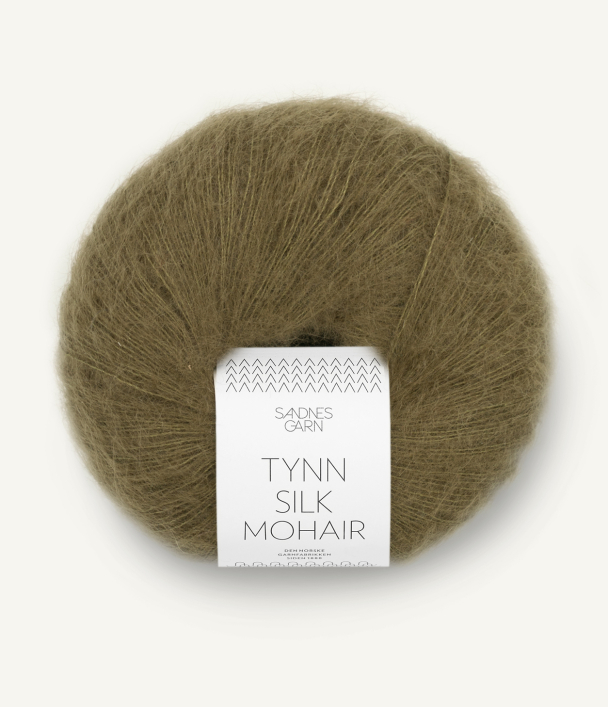 Tynn Silk MOHAIR dark olive 9873