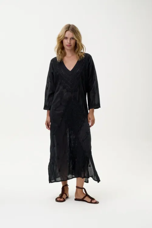 Long Goa Dress Black fra OneSeason