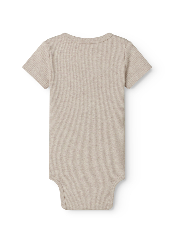 Body Plain Modal SS - Light Beige Melange - Image 2