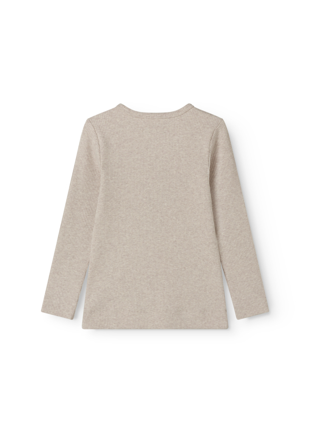 Genser Plain Modal - Light Beige Melange - Image 2