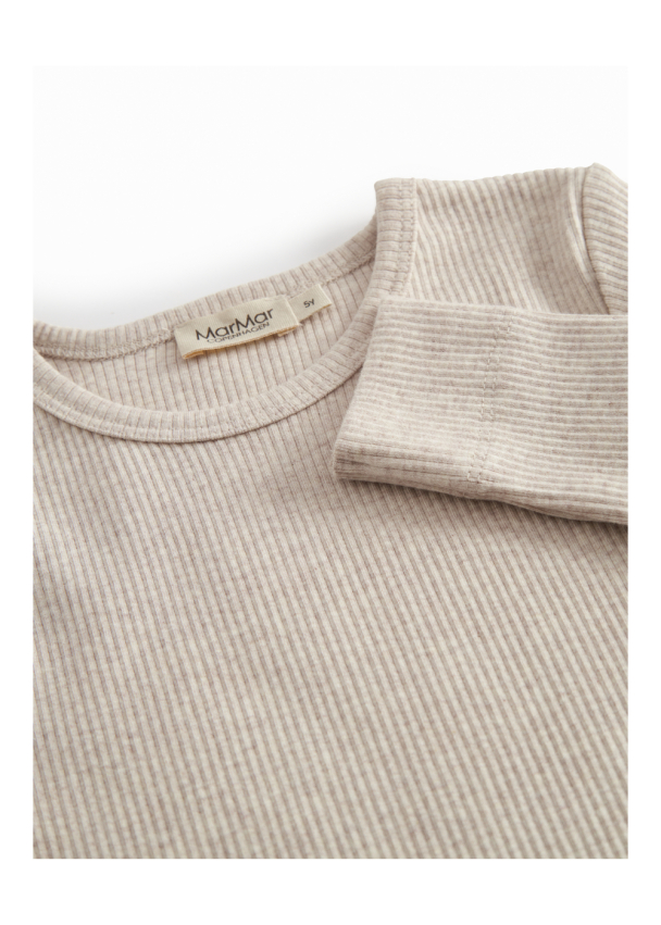 Genser Plain Modal - Light Beige Melange - Image 4