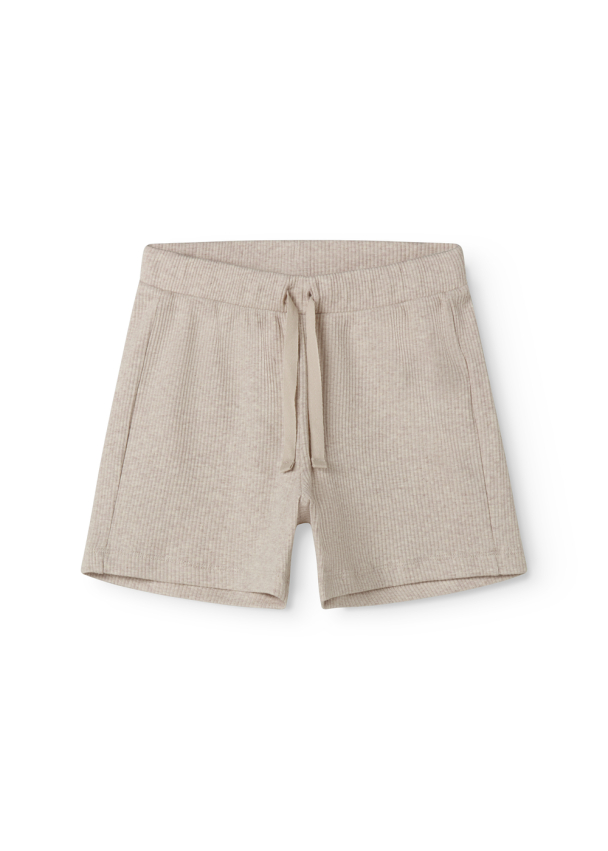 Shorts Modal - Light Beige Melange - Image 1