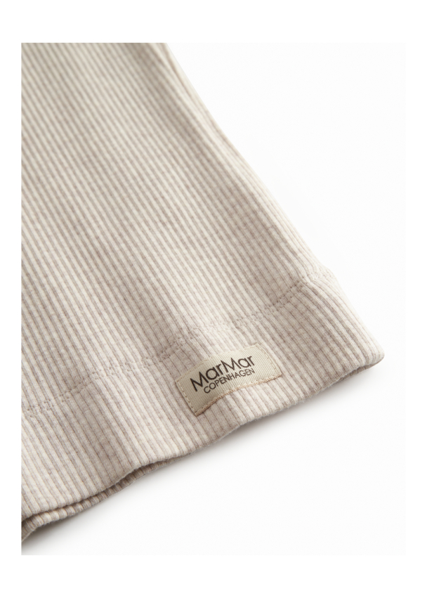 T-skjorte Plain Modal - Light Beige Melange - Image 3