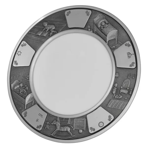 Fortinnet fotoalbum - Rund m. barnev&aelig;relse