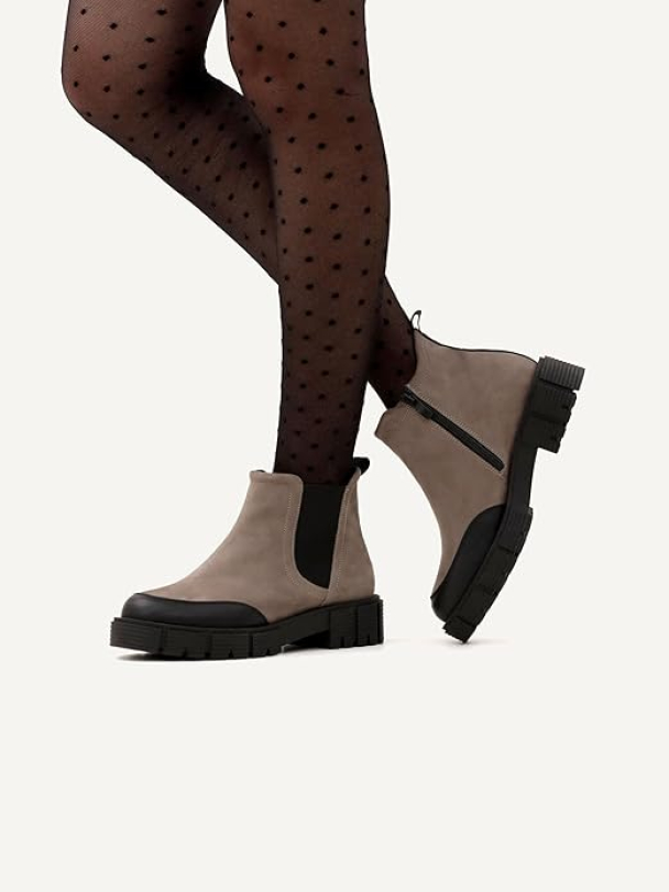 Caprice Skolett Taupe Nubuc 25452 - Image 1