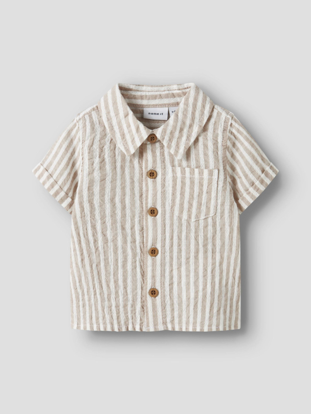 NBMFedenis skjorte, beige - Image 1