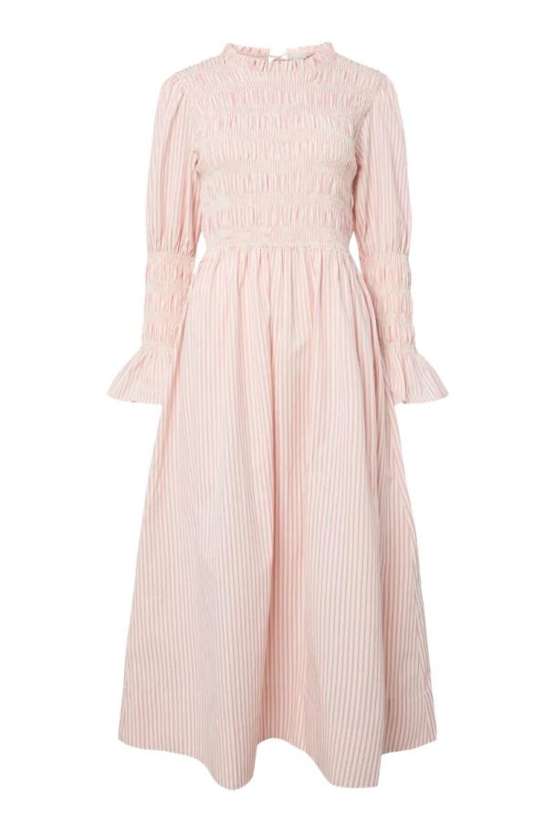 Wito Long Dress - Birch/W Stripes - Image 1