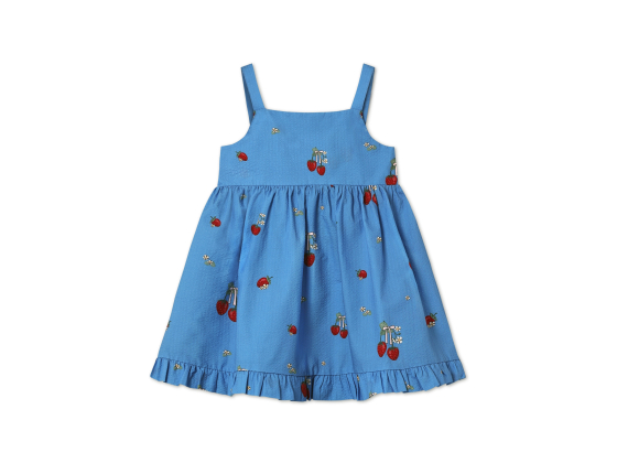 Elma Strap Dress, Marina Blue - Fliink