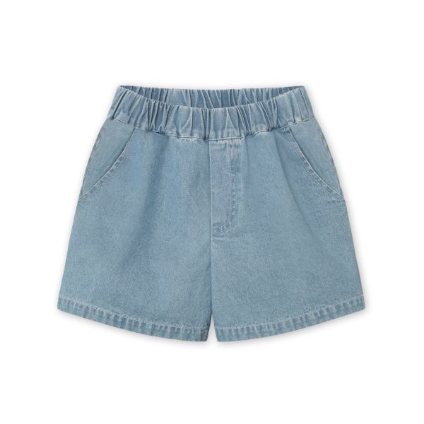 Don Denim Shorts, Light Denim Blue - Fliink