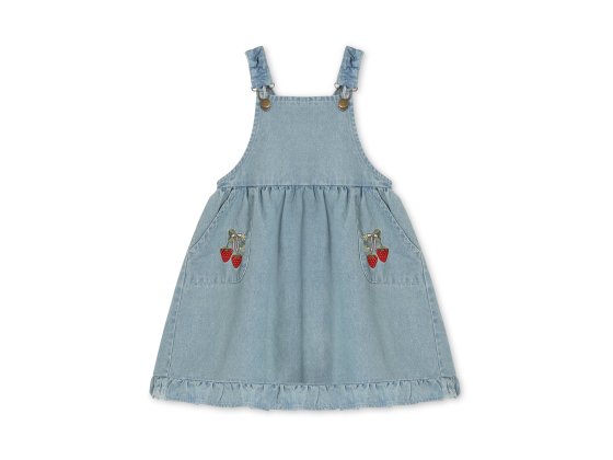 Don Spencer Dress, Light Denim Blue - Fliink