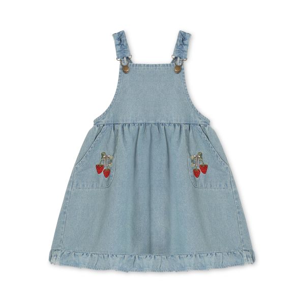 Don Spencer Dress, Light Denim Blue - Fliink