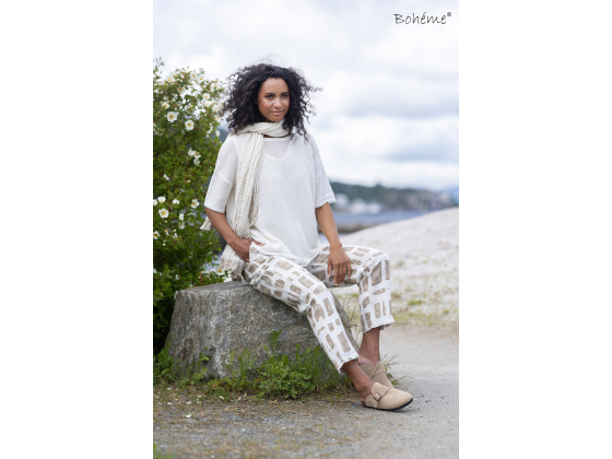 BOH&Eacute;ME Genser k.arm 100% Lin 