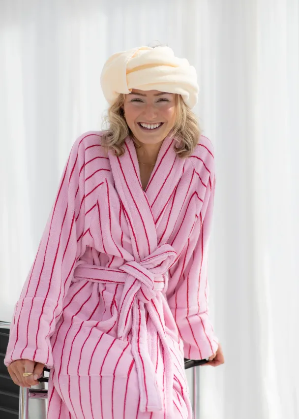 Naram Bathrobe - Baby Pink & Ski Patrol  - Image 3