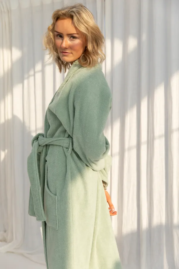 Naram Bathrobe - Silver Sage  - Image 2