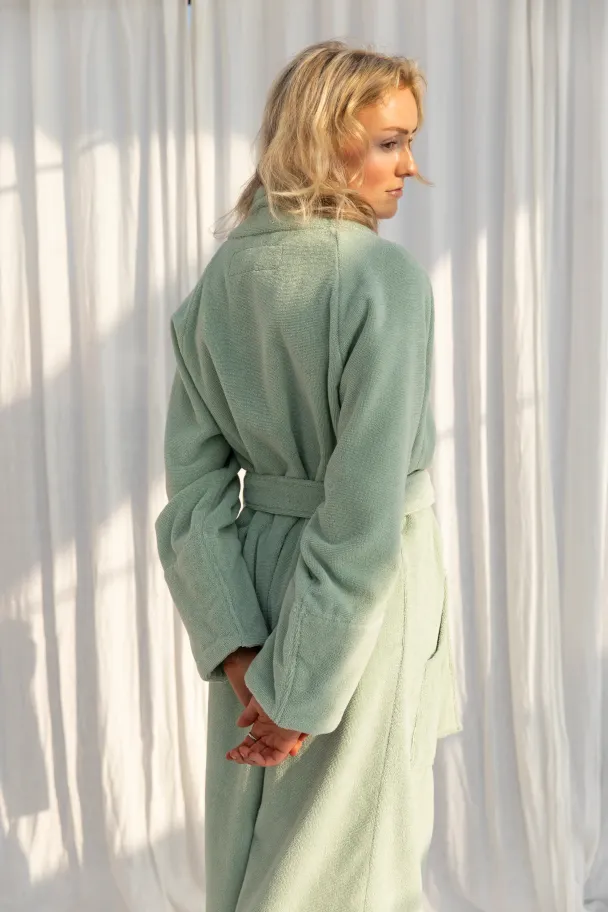 Naram Bathrobe - Silver Sage  - Image 3