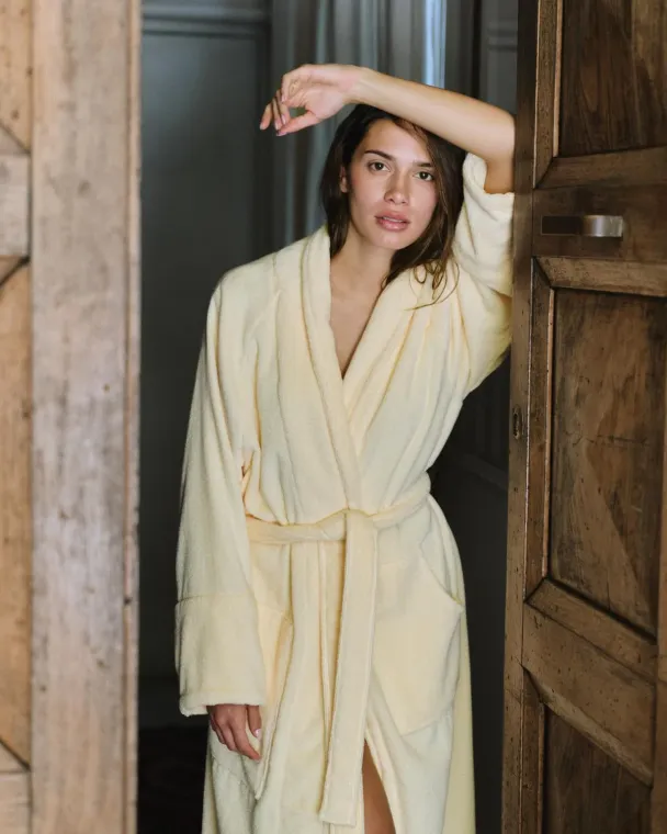 Naram Bathrobe - Vanilla  - Image 3