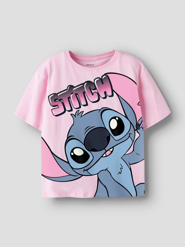 NKFMorissina Stitch t-shirt, rosa - Image 3
