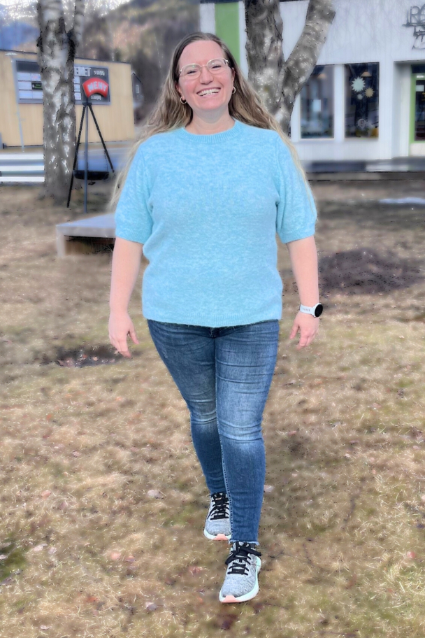 Moondust Mohair kortermet strikketgenser - Image 4