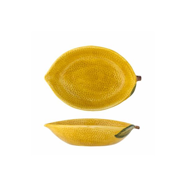 Limone Skål, Gul, Stentøj