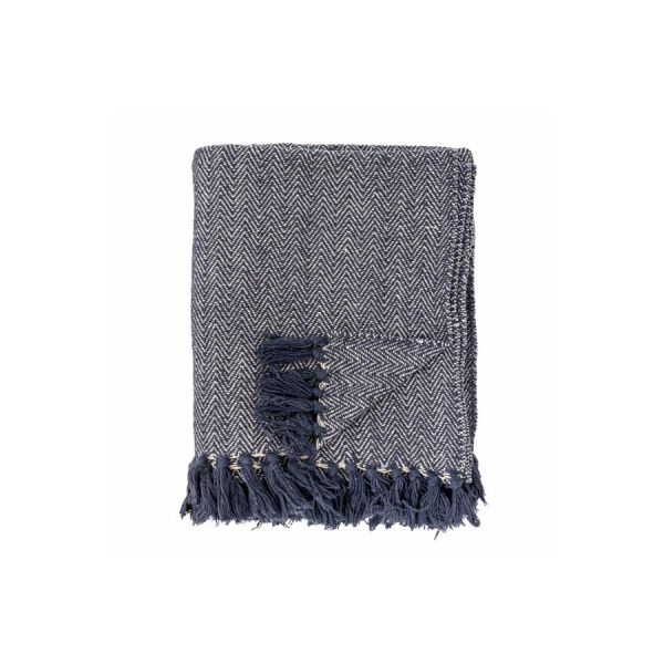 Herringbone Plaid, Blå, Genanvedt Bo