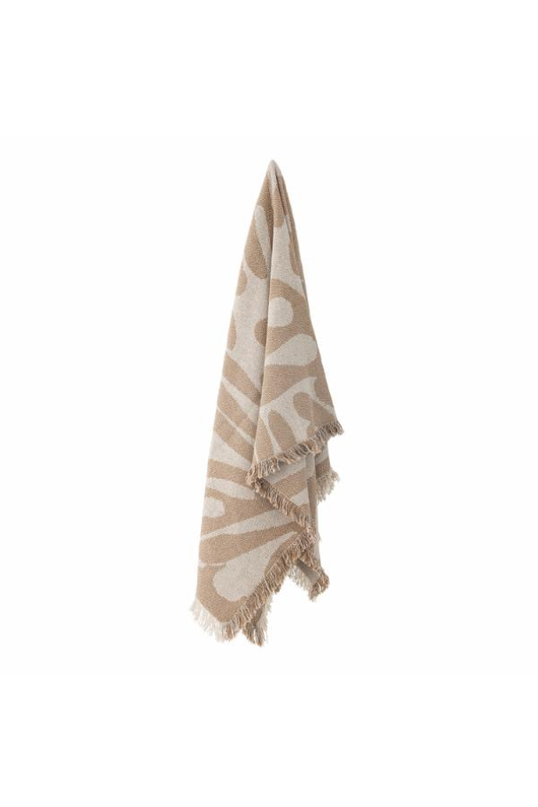 Alk Plaid, Brun, Genanvedt Bomuld - Image 2