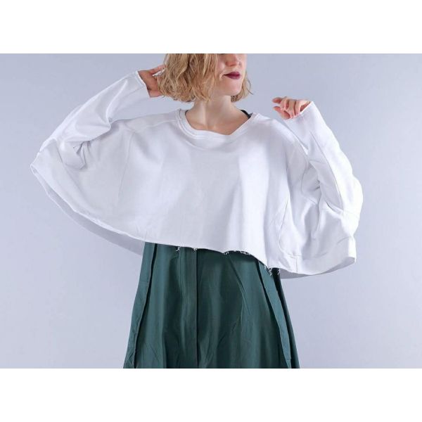 PLUSlavie Wide short short sweather 2101