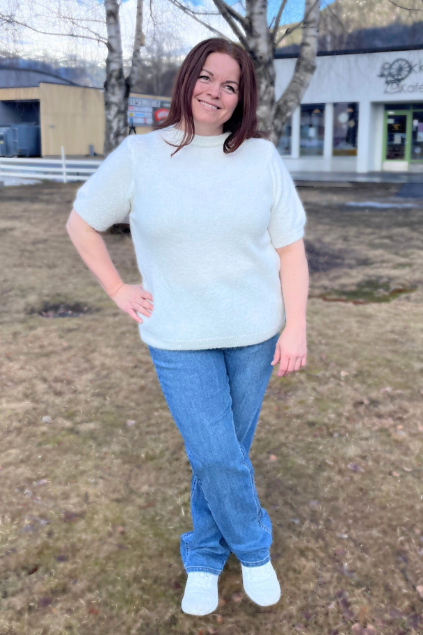 Moondust Mohair kortermet strikketgenser - Image 2