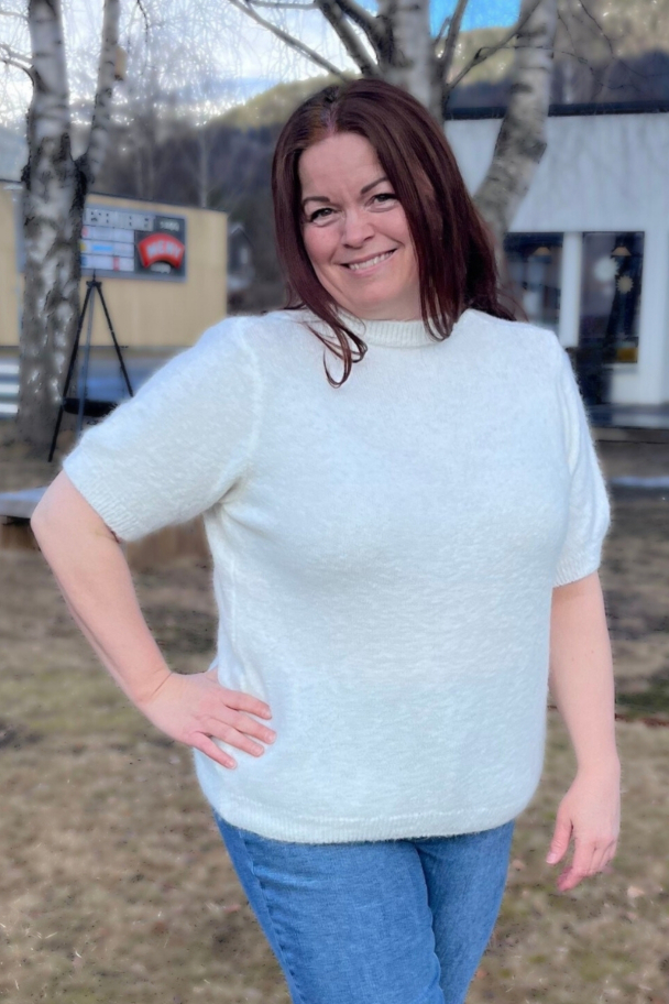 Moondust Mohair kortermet strikketgenser - Image 1