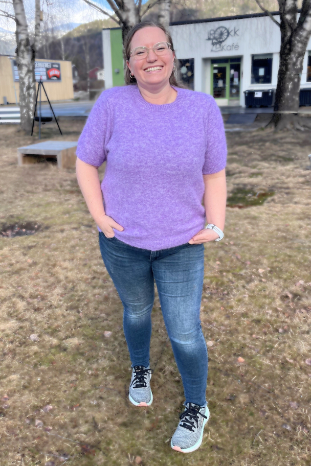 Moondust Mohair kortermet strikketgenser - Image 3